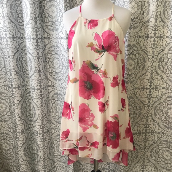 Peach Royal Dresses & Skirts - Flowered Flow Dress
